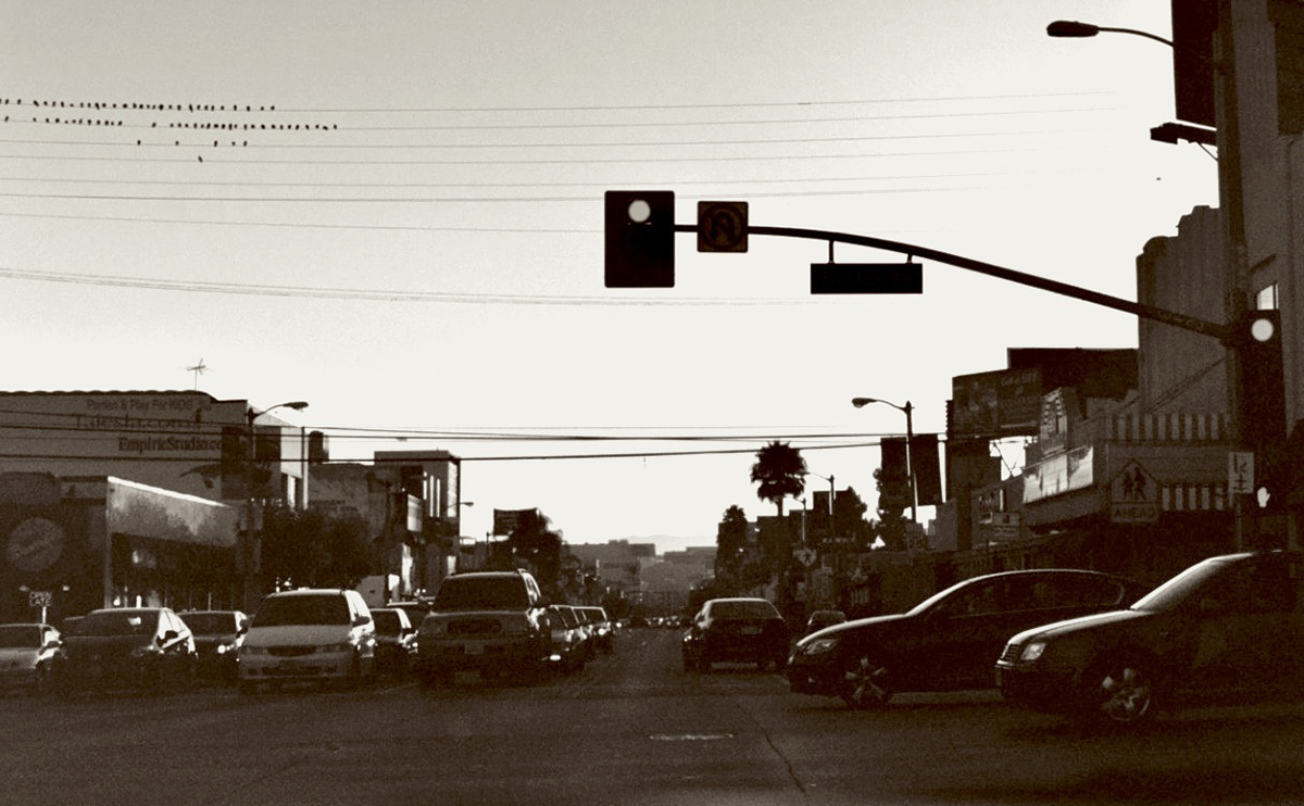 bokeh grain film photography analog Los Angeles city city scape