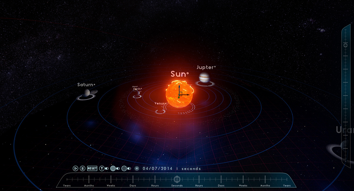 solar system simulator