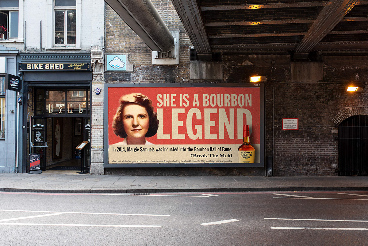 Advertising  alcohol bourbon campaign maker's mark margie samuels marketing   Whiskey Whisky women empowerment