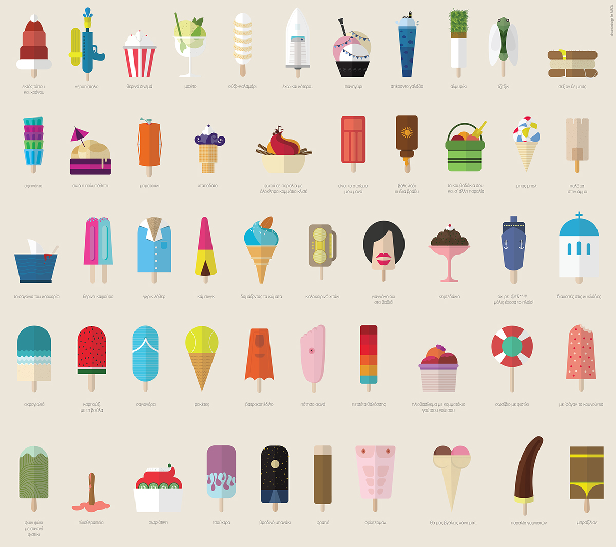 ice cream vector summer