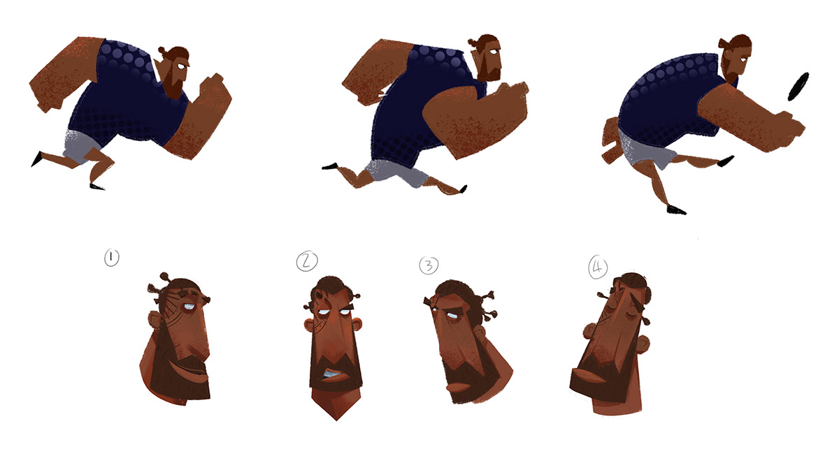 animation  Character design  ILLUSTRATION  Rugby sport