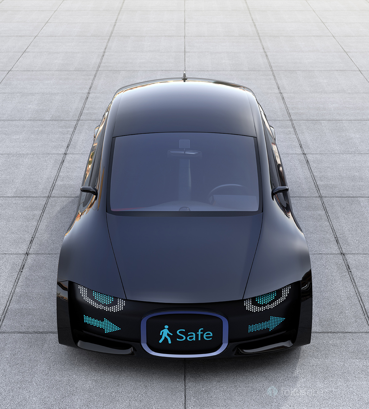 Autonomous car electrice vehicle battery recharging interactive digital Self Driving communication