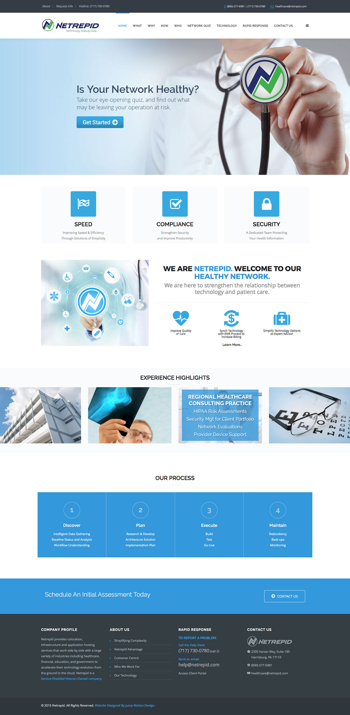 Joomla CMS cms Responsive Design healthcare technology