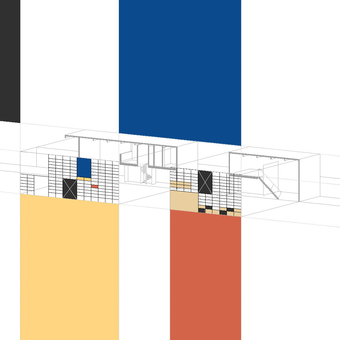 architecture Case Study design Drawing  eames house graphics house plans