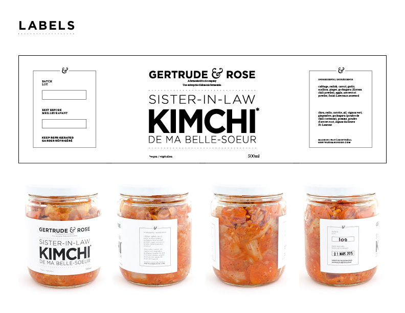 Food  labels logo Business Cards identity Stationery artisanal pickles kimchi sauerkraut curtido jar minimal clean Web