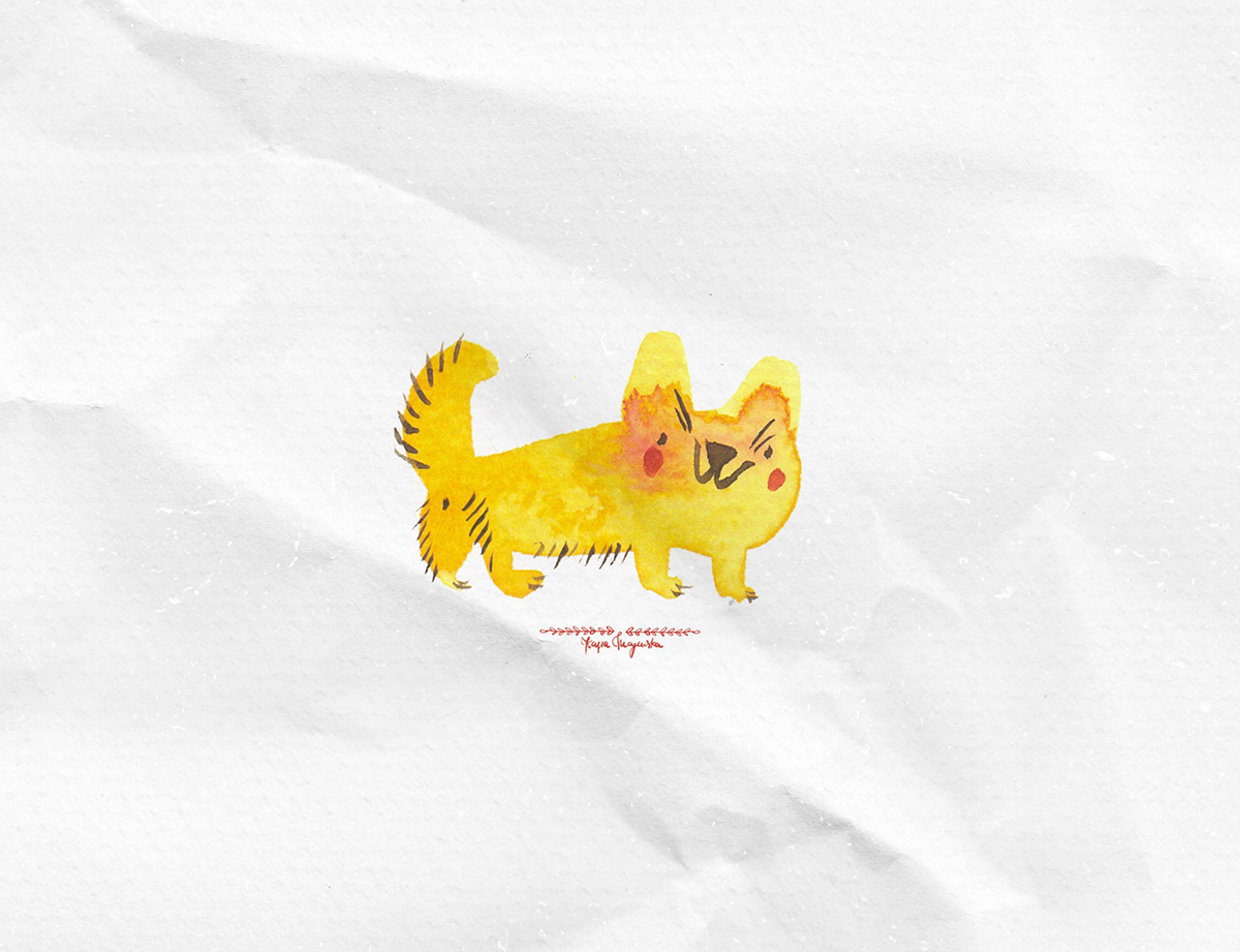 animals art Character design  Digital Art  dog Drawing  ILLUSTRATION  sketch watercolor colors