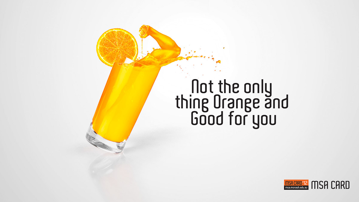 MSA orange spill MSA Card monash thumb bicep Orange Juice