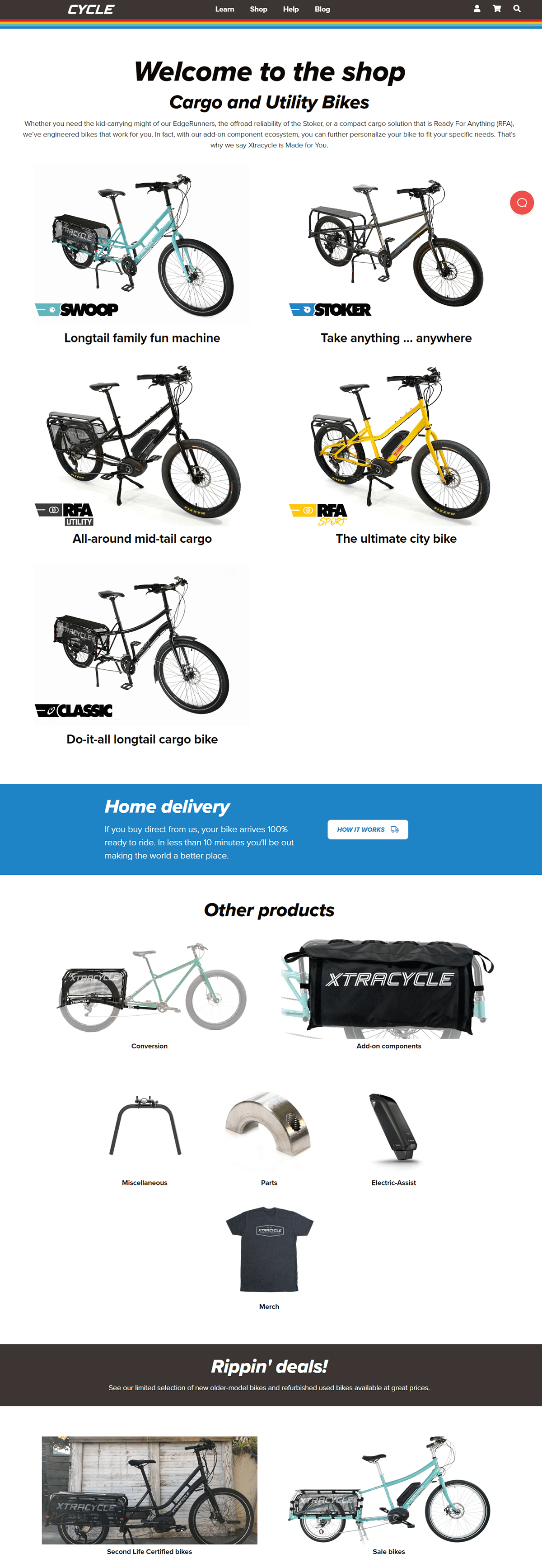 Cargo cycle ecommerce website S.I.Shakil shakil sishakil Utility Bikes wordpress