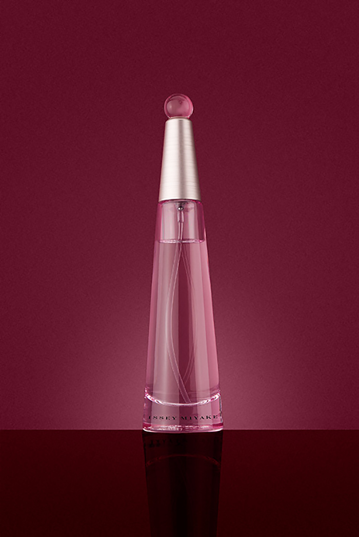perfume still life product bottle pink issey miyake