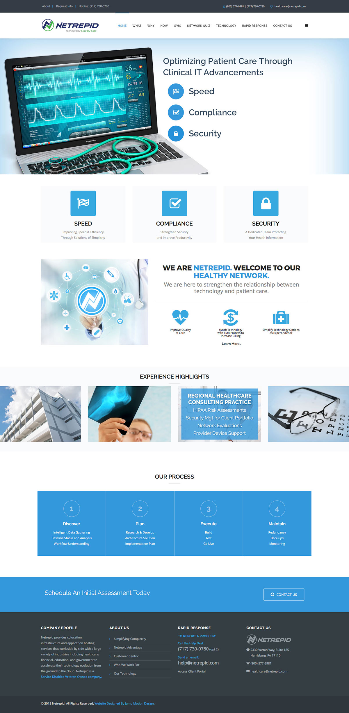 Joomla CMS cms Responsive Design healthcare technology