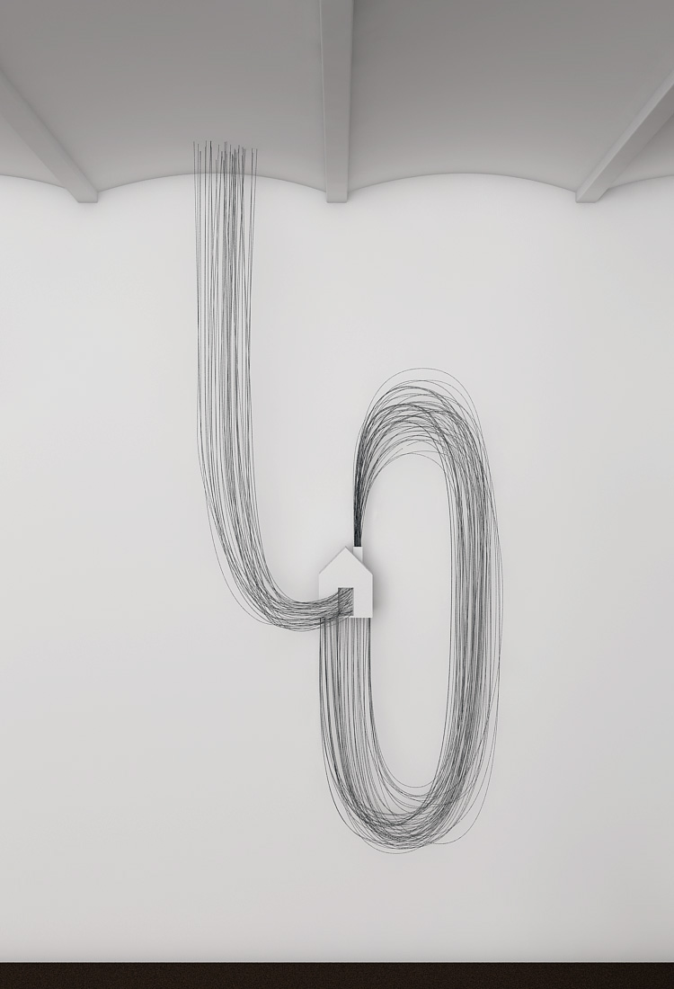 alambre escultura modelado dibujo wire light art contemporany