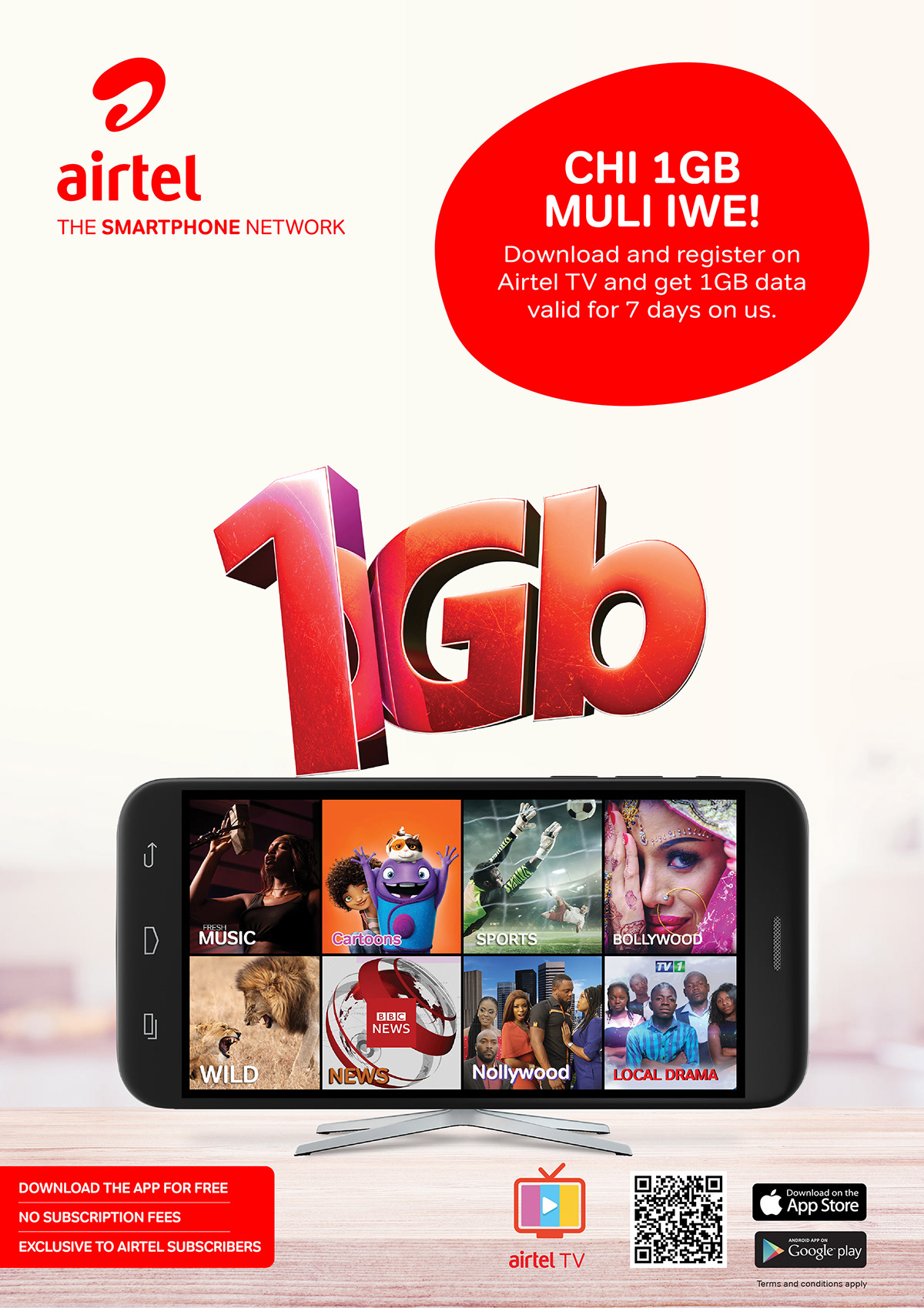 airtel tv app tv app 1gb free data Airtel movie tvshow graphic design  Advertising  marketing  