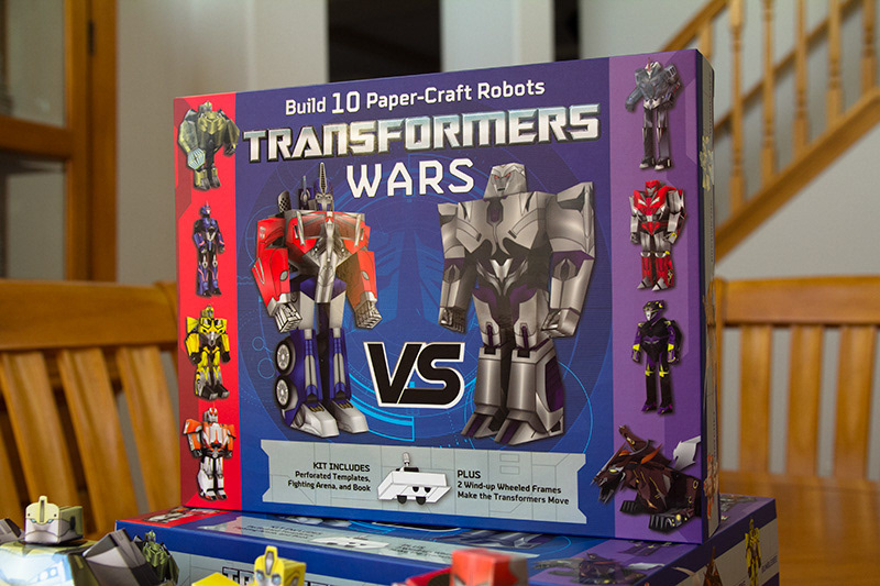 Transformers Wars robots papercraft toy battle Hasbro Barnes & Noble pepakura 3D design graphics kit bundle