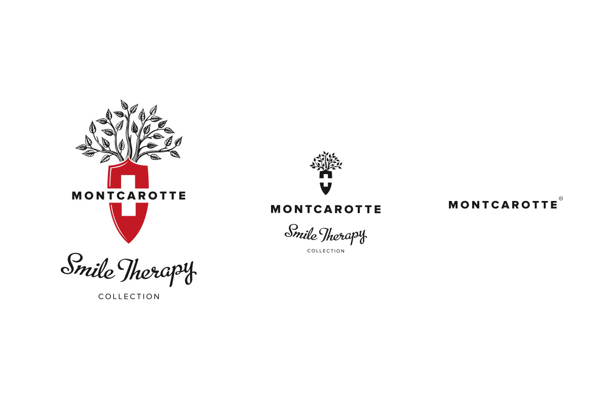 Montcarotte Logo Design  moscow  identity cosmetics package luxury tooth