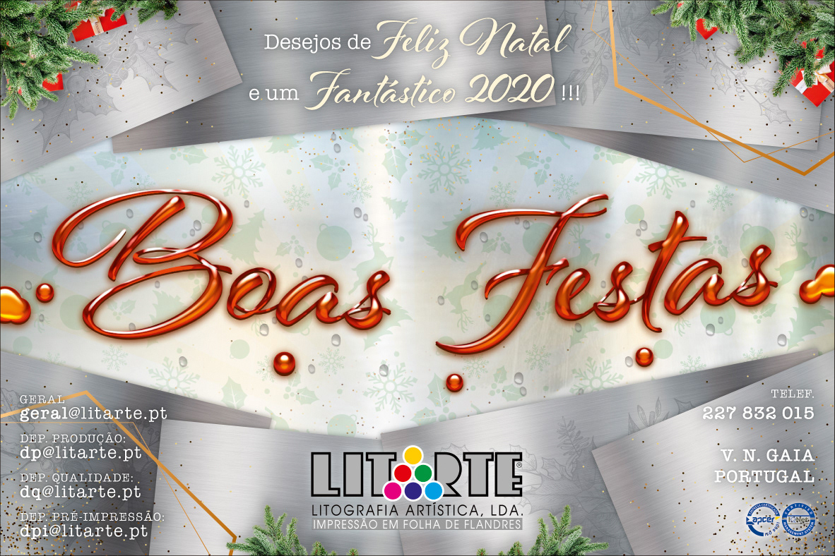 Litarte postal postcard boas festas natal Happy Holidays Christmas APFvisuals
