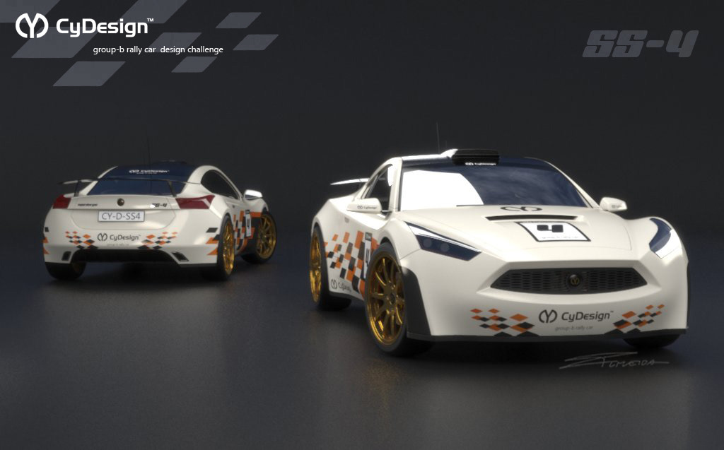 rally car Cydesign challenge SS4 CGI