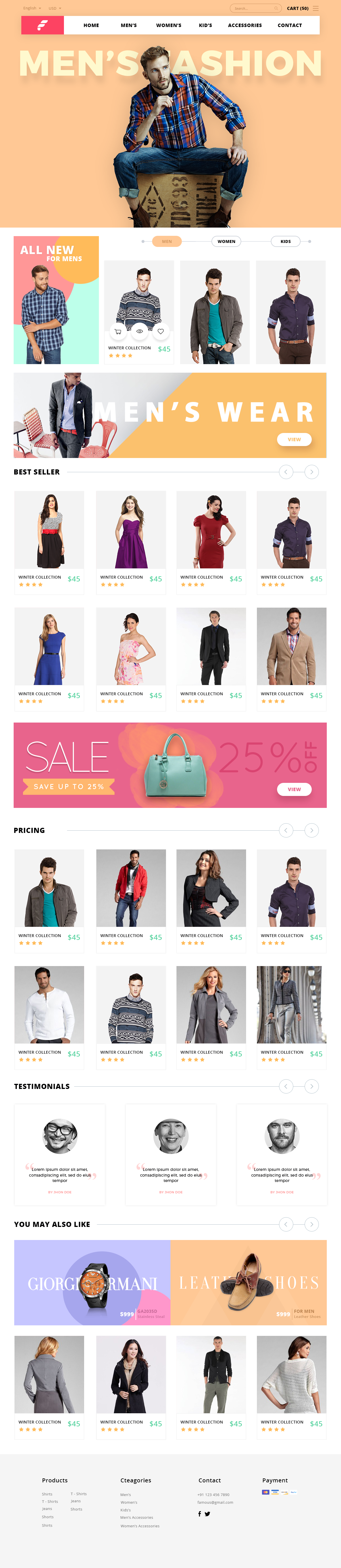 Web color Pastle falt clean Style women men Shopping online material