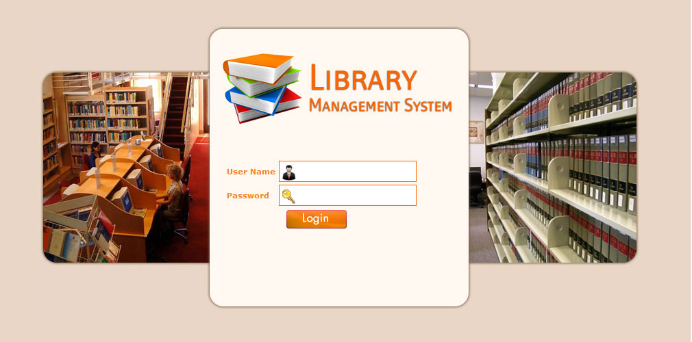 Library management system Login Page UI Thanigai