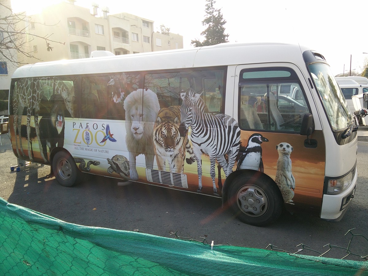 Wrap bus car Vehicle graphics zoo stickers vinyl design print