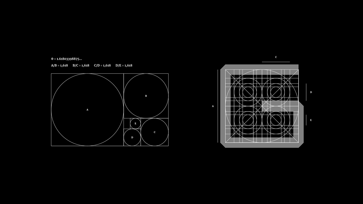 Golden Ratio greek grids typography   Display font lettering type Typeface