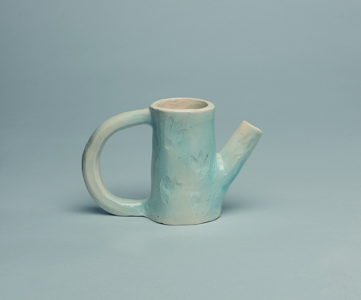 ceramic teapot product design  Vase Pottery clay tabletop Flowers glaze