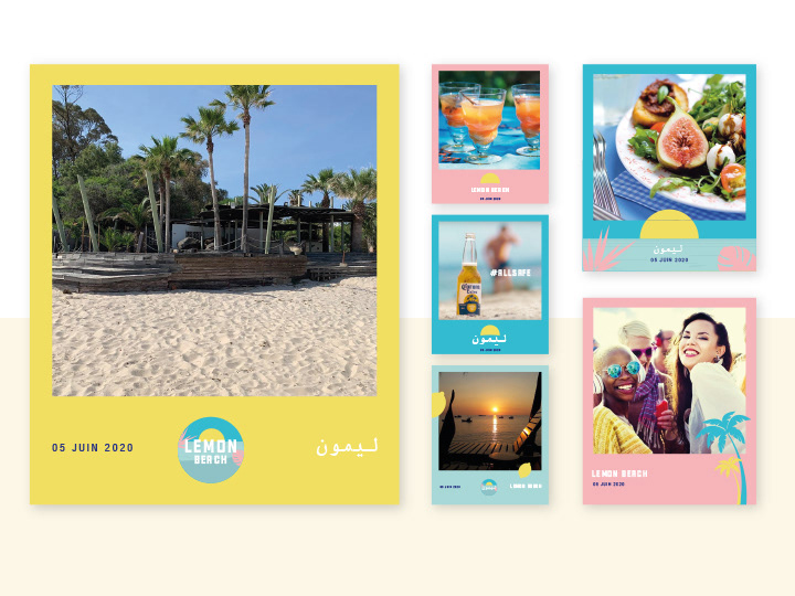 Advertising  beach branding  digital marketing Fast food Fun lemon marketing   vacation