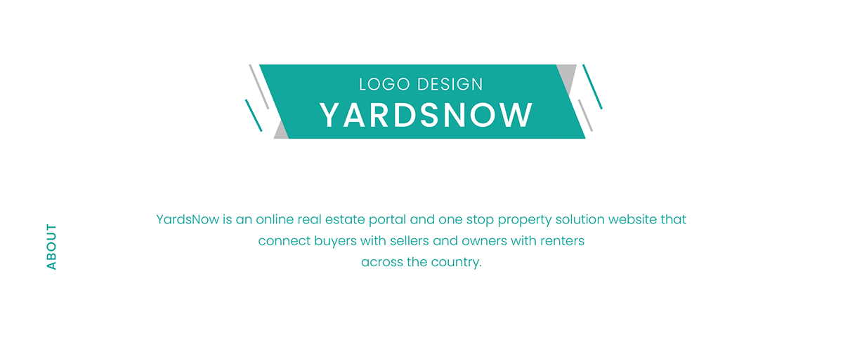 yardsnow Real Estae online portal graphicdesign home ILLUSTRATION  branding  logodesign identity
