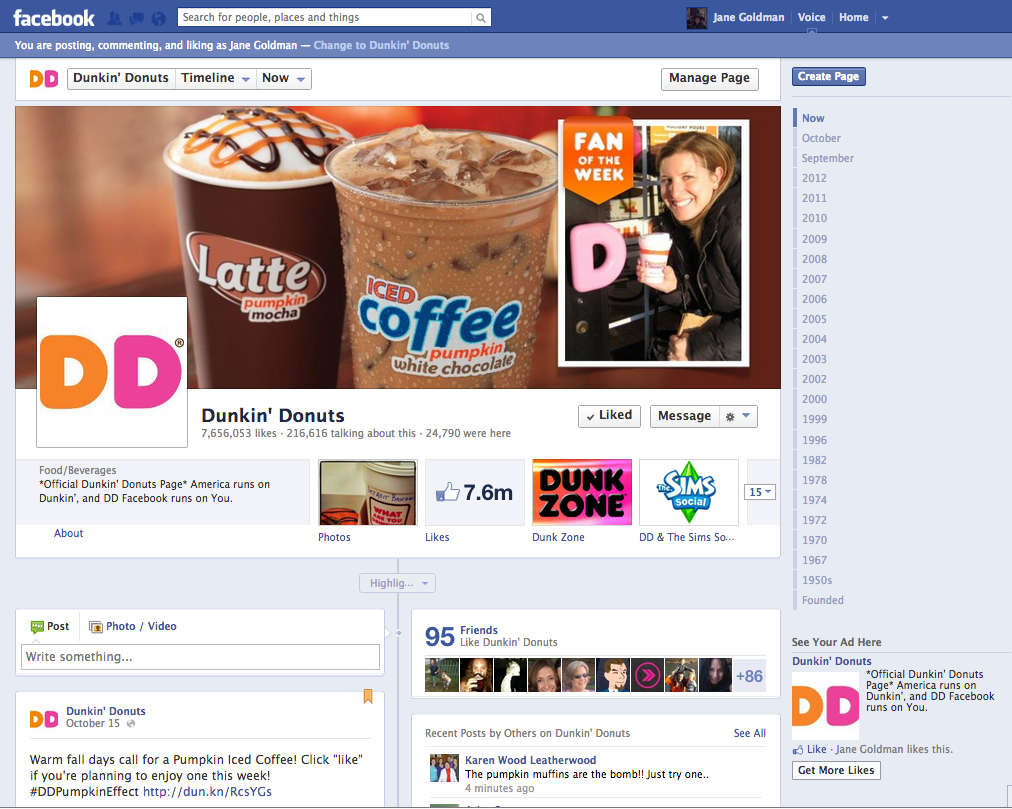 dunkin' donuts social media CRM