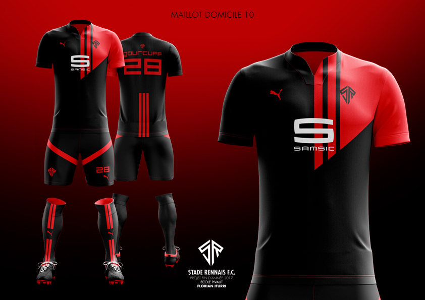 football Stade Rennais Visual Update Concept Advertising  identité visuelle