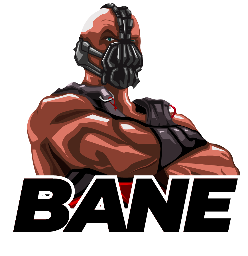 adobe Bane batman darkknight digitalart illustartor ILLUSTRATION  supervillain vector wacom