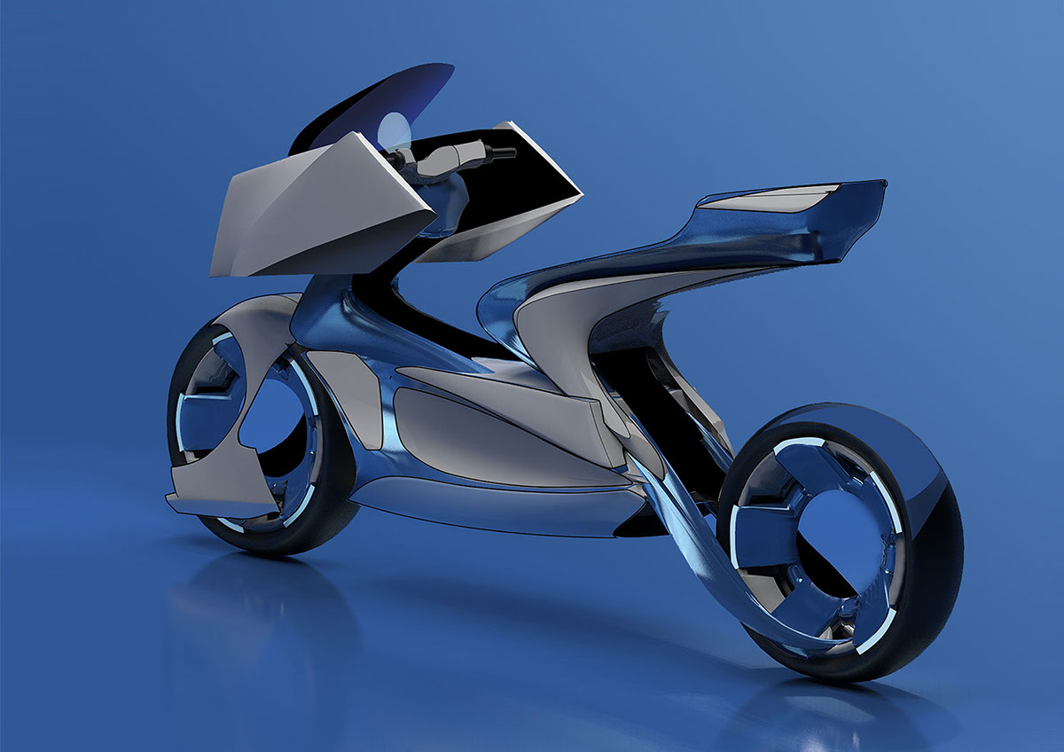 transport design Digital Art  mtotrcycle design electric