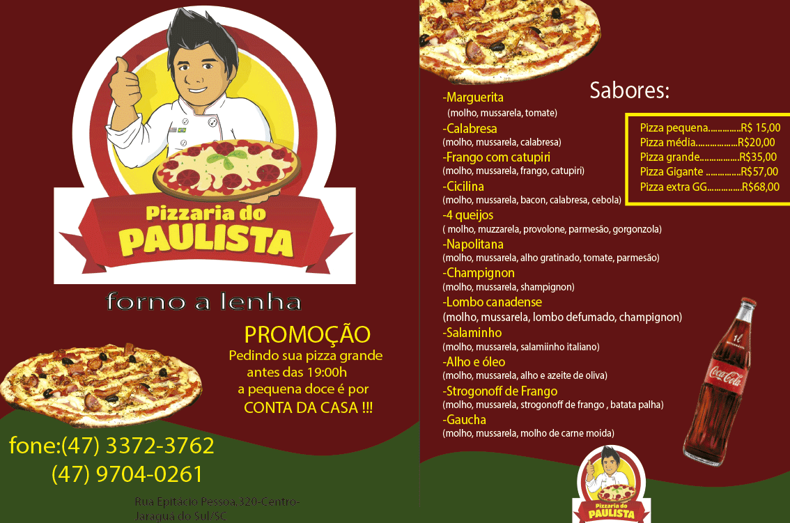 pizzaria flyer criação Pizza classe