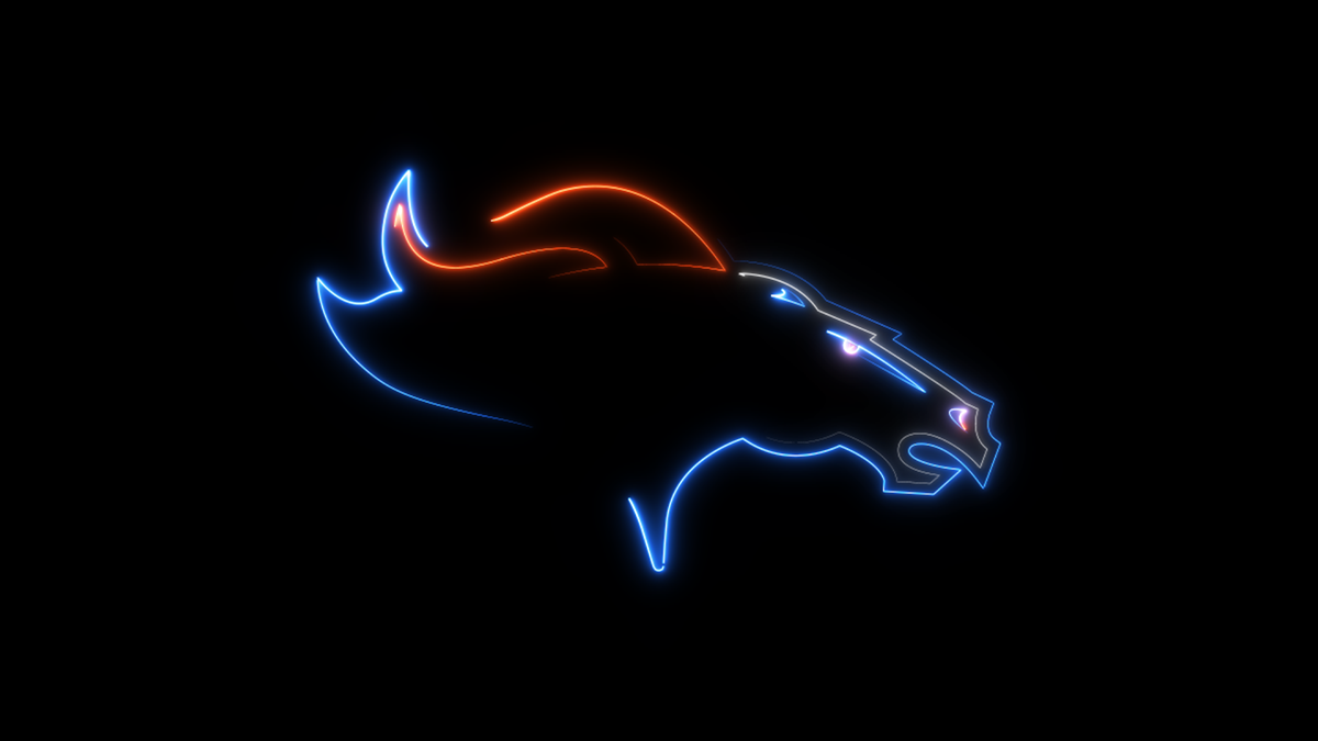 motion design Denver Broncos Rebrand animation  3D cinema4d element 3d design sports nfl