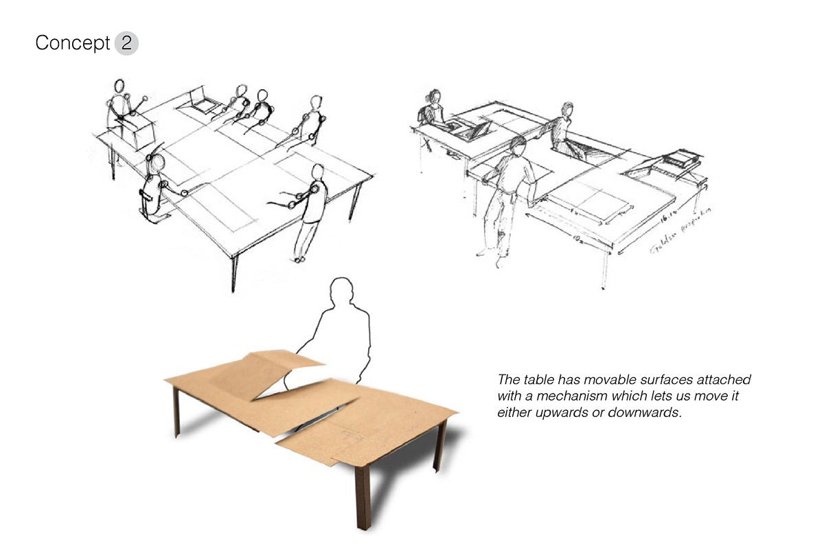 Multipurpose furniture lectern table