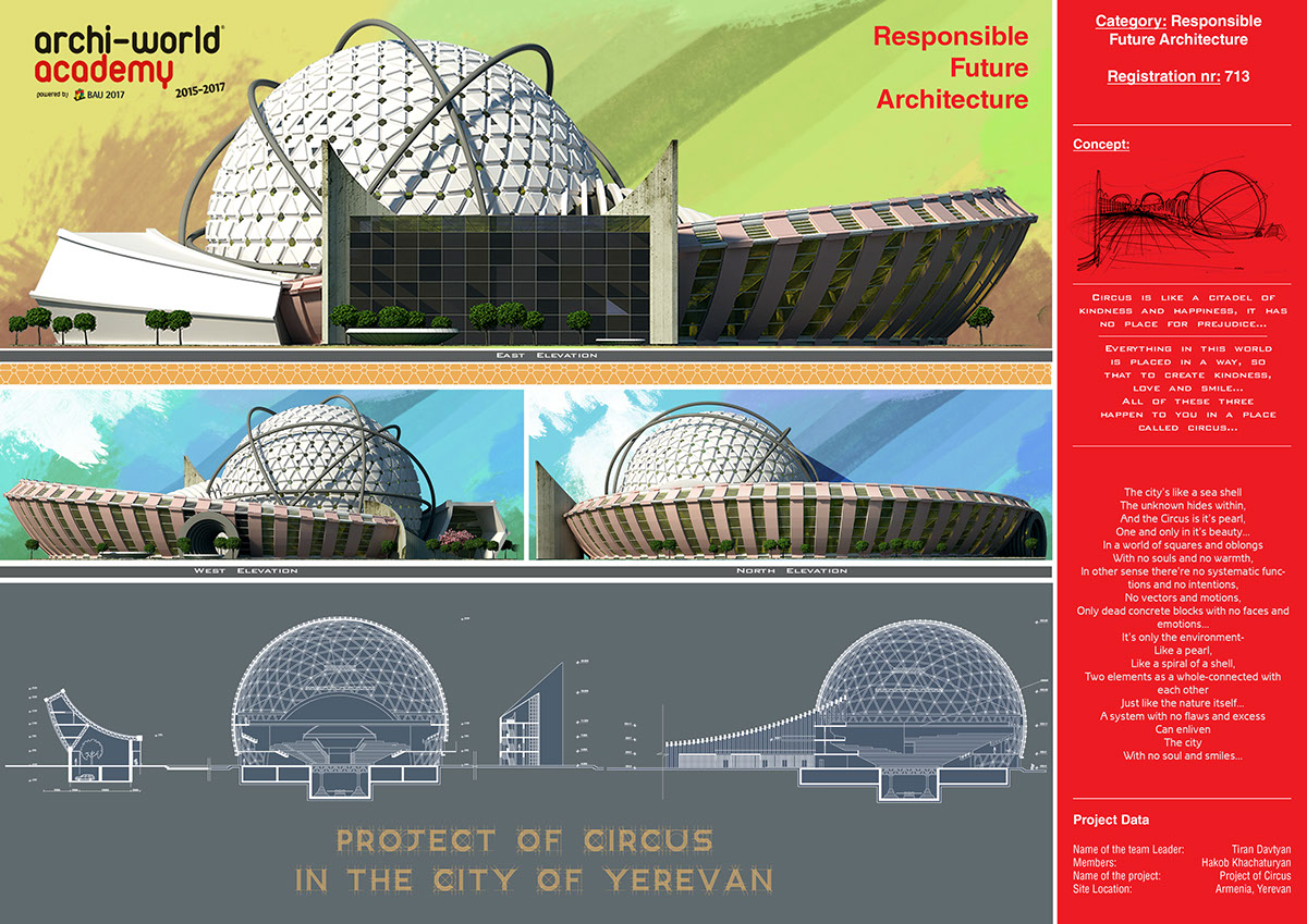 Archi-world academy 2015-2017 Circus Competition graduation project Archi-World® Academy Awards