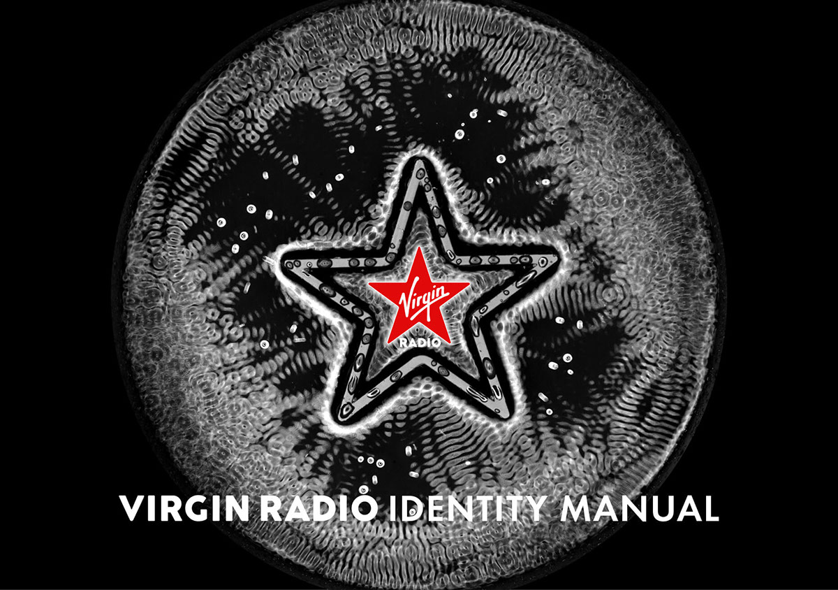 Corporate Identity design branding  Web Design  cymatics virgin Radio sound Identity Design