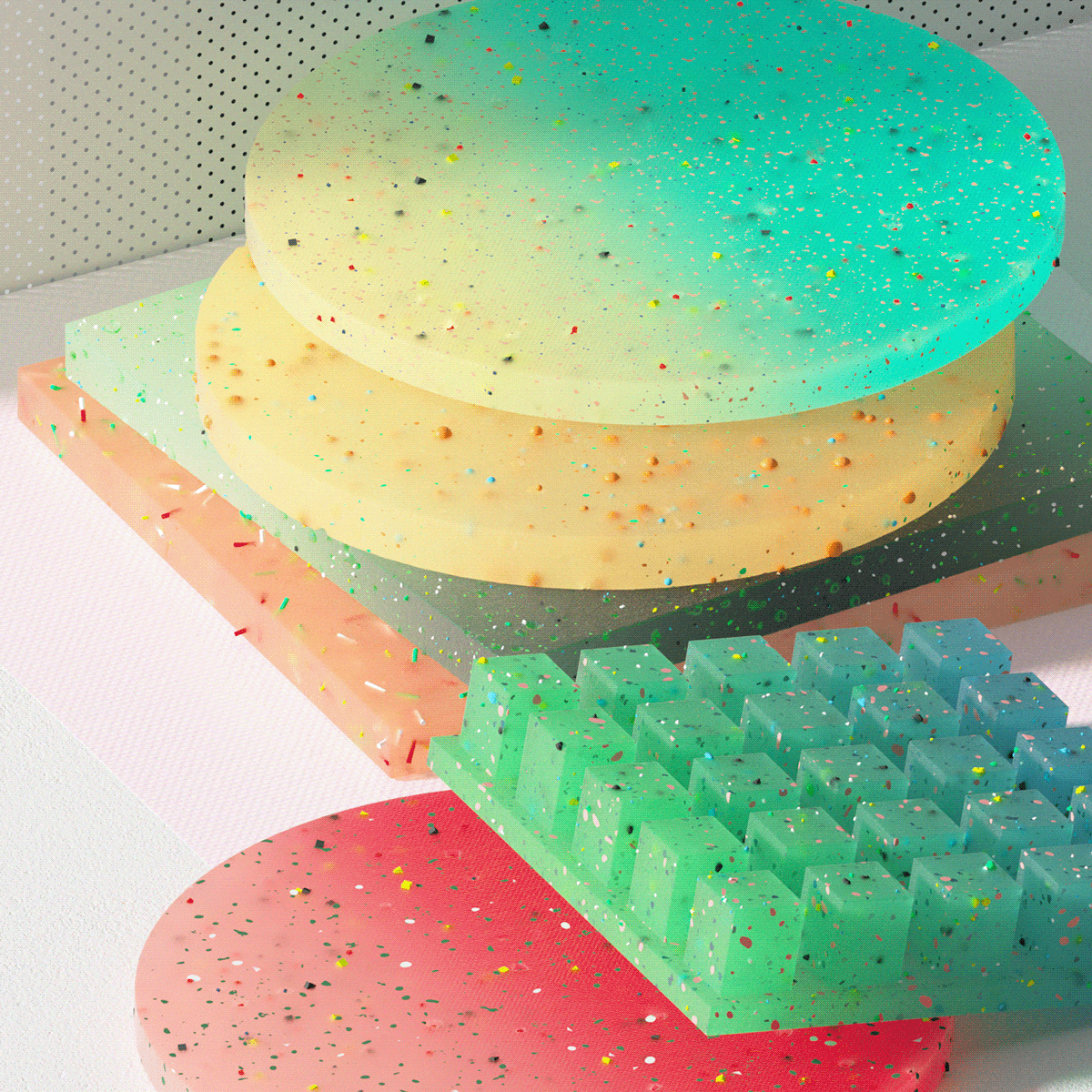 3D abstract c4d color gif ILLUSTRATION  light motiongraphics octane simple