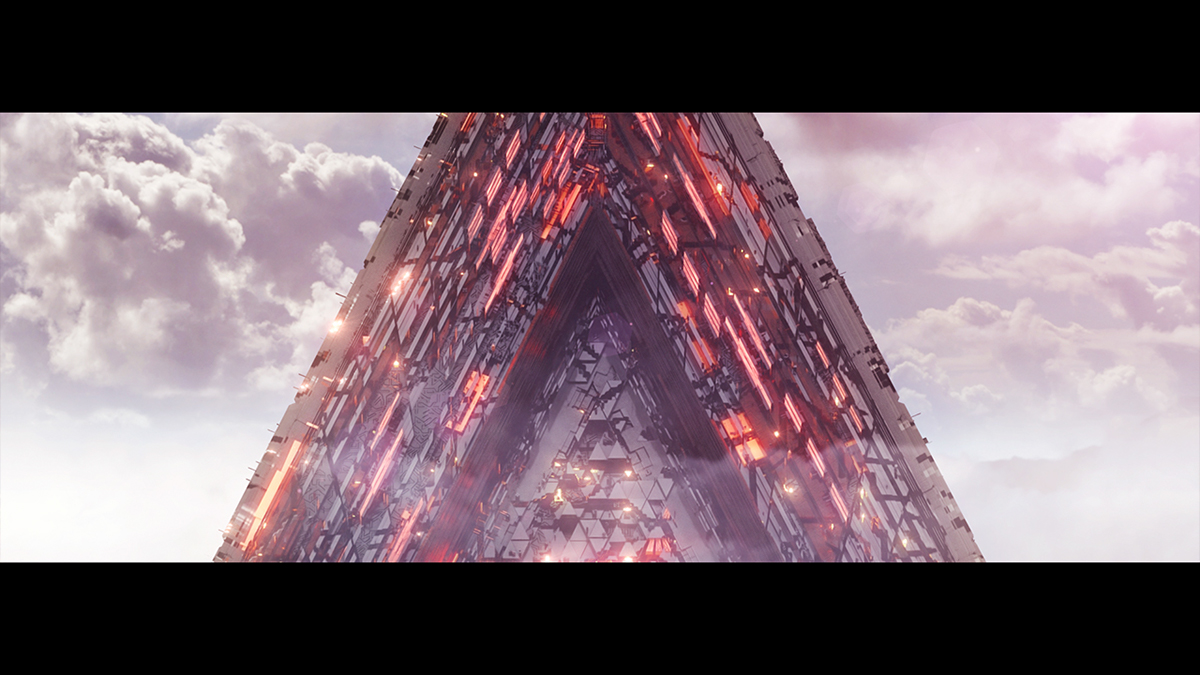 post-production fx motion sci-fi pyramid
