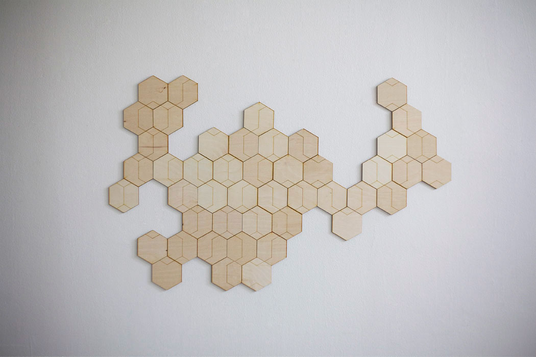 design plywood wood tile graphic