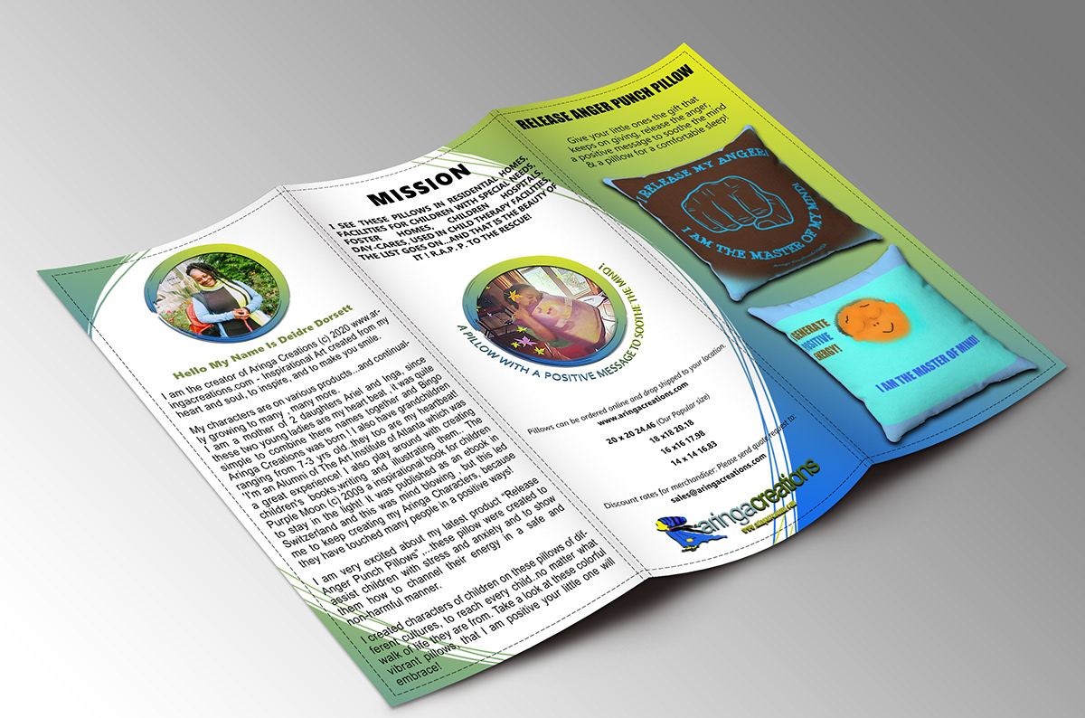 brochure design children Flyer Design graphic designing illustrations Illustrator marketing media photoshop trifold brochure vectors