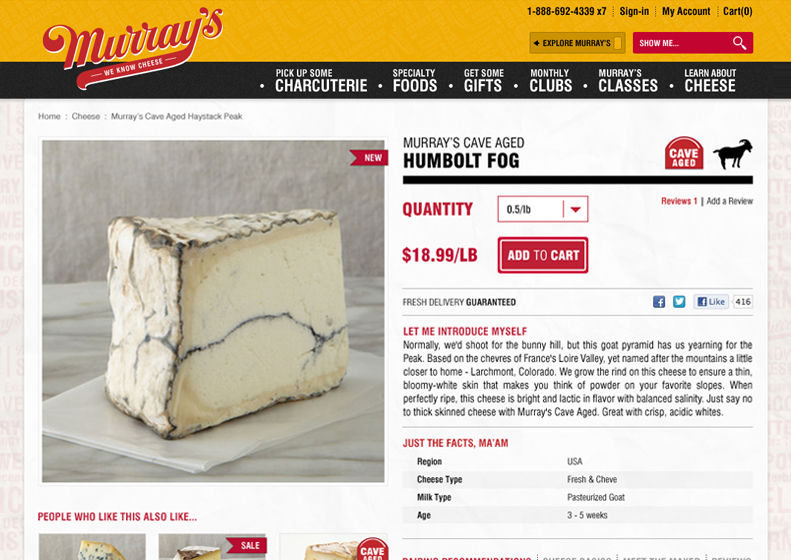 Murray's Cheese Cheese commerce Ecommerce