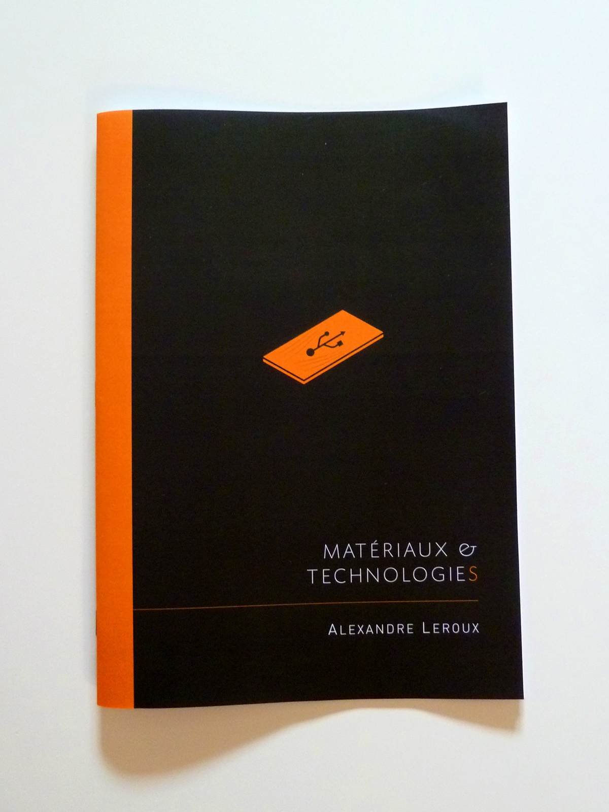 Collection template Mémoire thesis presentation colors pink orange blue green a4 flat design Booklet report