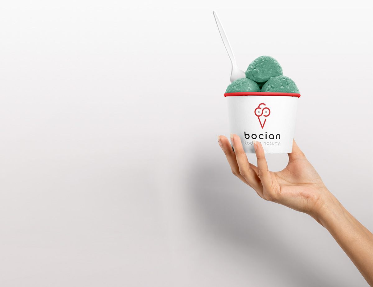 branding  Food  ice cream logo natural Project projekt