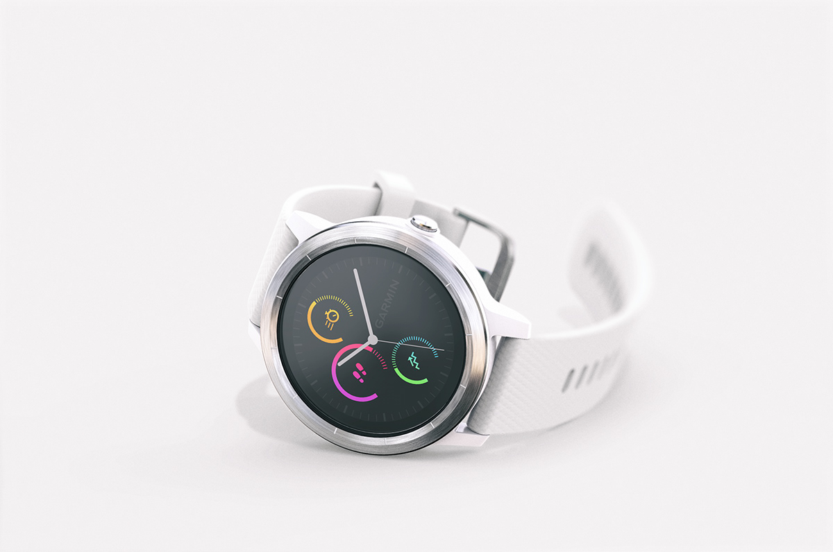 Garmin vivoactive 3 smartwatch Wearable industrial design  product design  Vivo Smart watch Fashion 