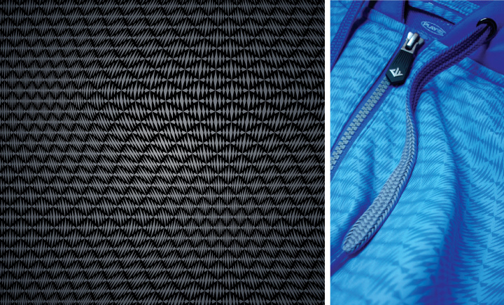 Textiles emboss Repeat Pattern AOP Von Zipper basketball action sports