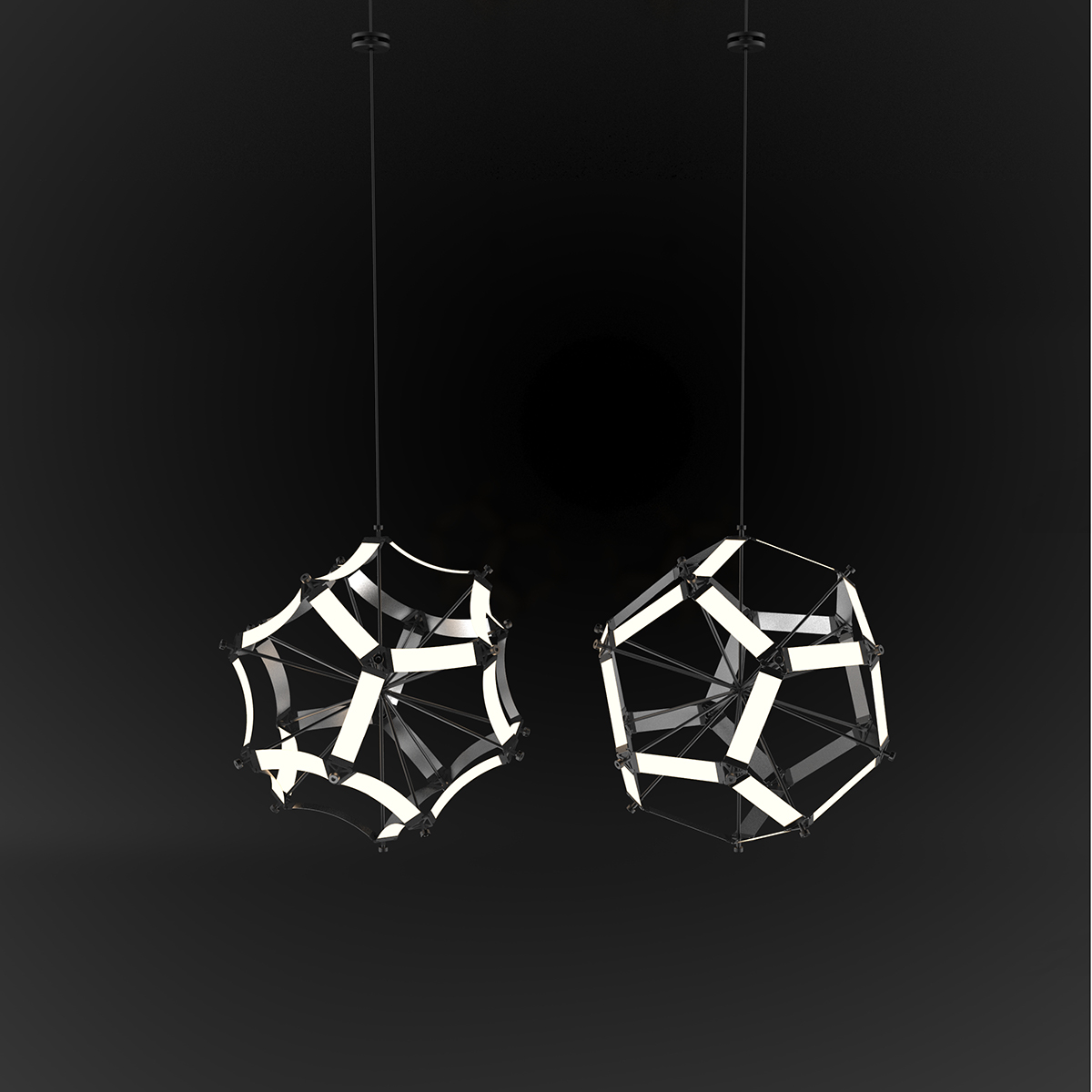 industrial design  illumination lightining lg OLED geometry flexbile Fashion  light design