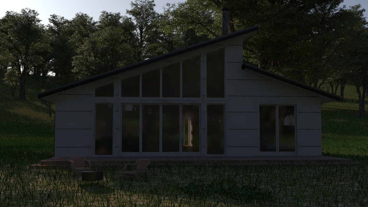 forist architecture exterior visualization interior design  wooden house