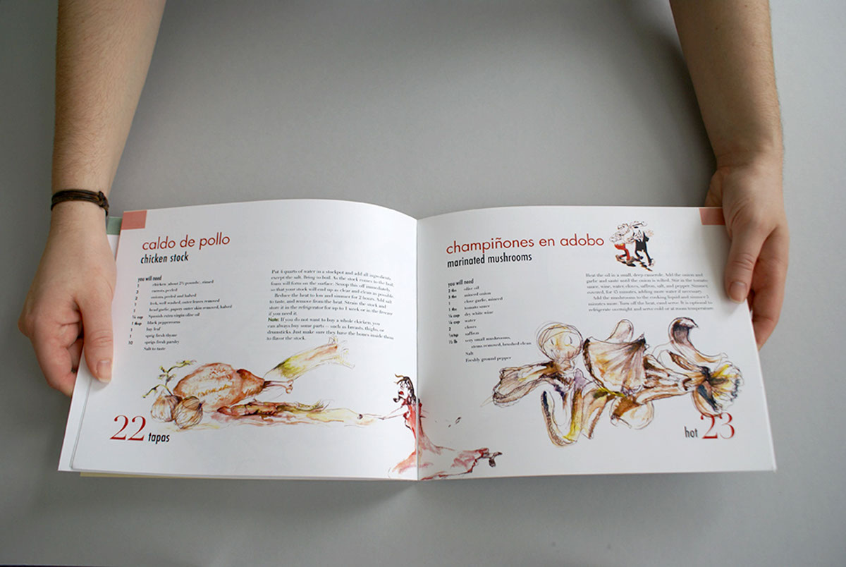 print books children illustration Food  lifestyle spain tapas culture Education cookbook Visual Narrative