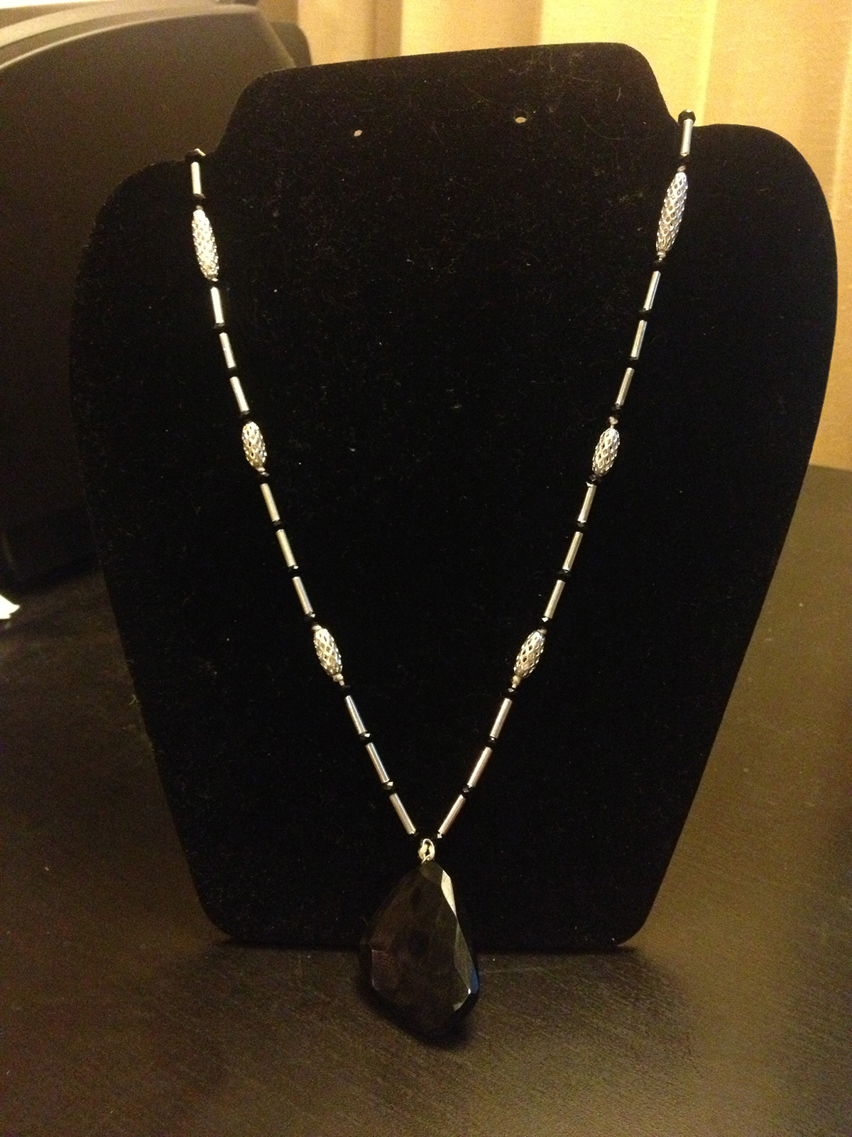 hippy bohemian semi-precious stones hemp sterling silver necklaces