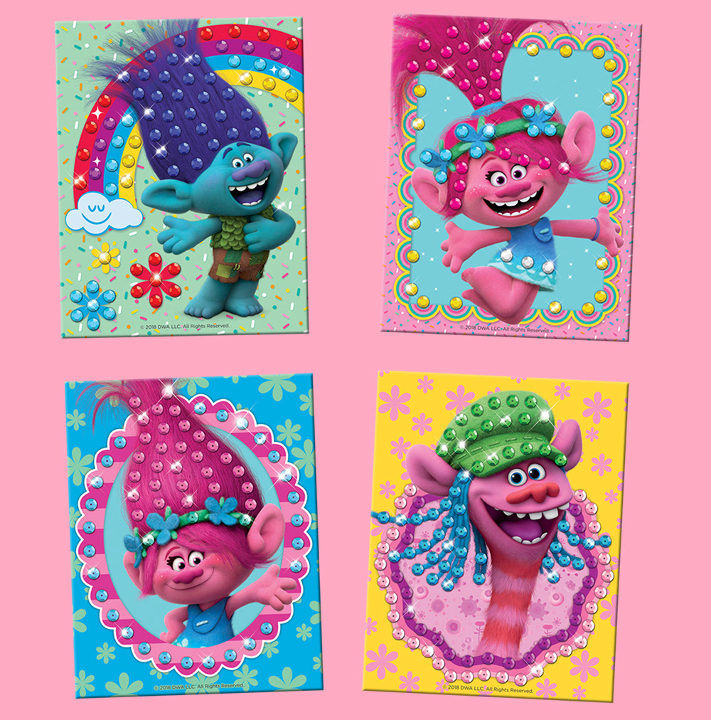 child kids Trolls pink soft cartoon moovie cute creative kit